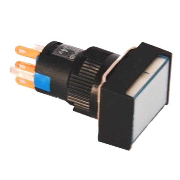 BOTONERA LUMINOSA RECTANGULAR 1 INVERSOR SIN RETENCION K16-291 BL 24VCC BOTONERA LUMINOSA RECTANGULAR 1 INVERSOR SIN RETENCION K16-291 BL 24VCC