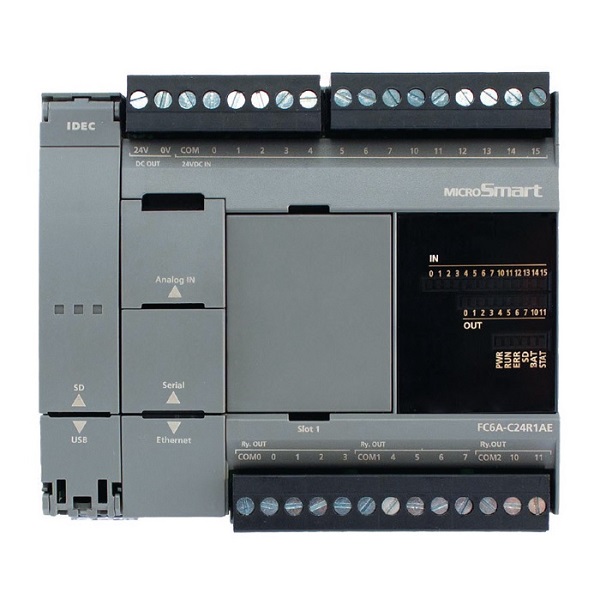 PLC FC6A-C16R1AE (9ed/1ea/7sr/485/ETH) 100-240VCA