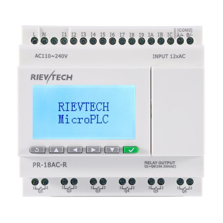 PLC PR-18AC-R (12ed/6sr/LCD/EXP) 220VCA