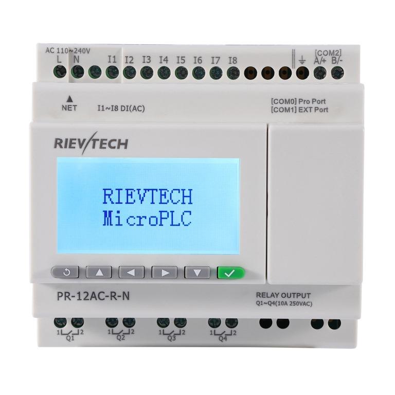 PLC PR-12AC-R-N(8ed/4sr/LCD/EXP/ETH) 110-240VCA