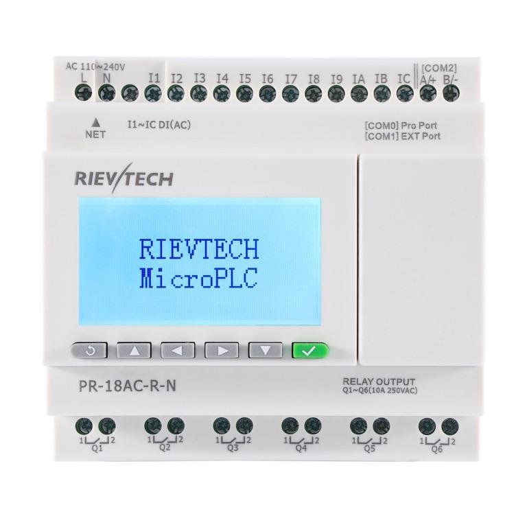 PLC PR-18AC-R-N (12ed/6sr/LCD/EXP/ETH) 110-240VCA