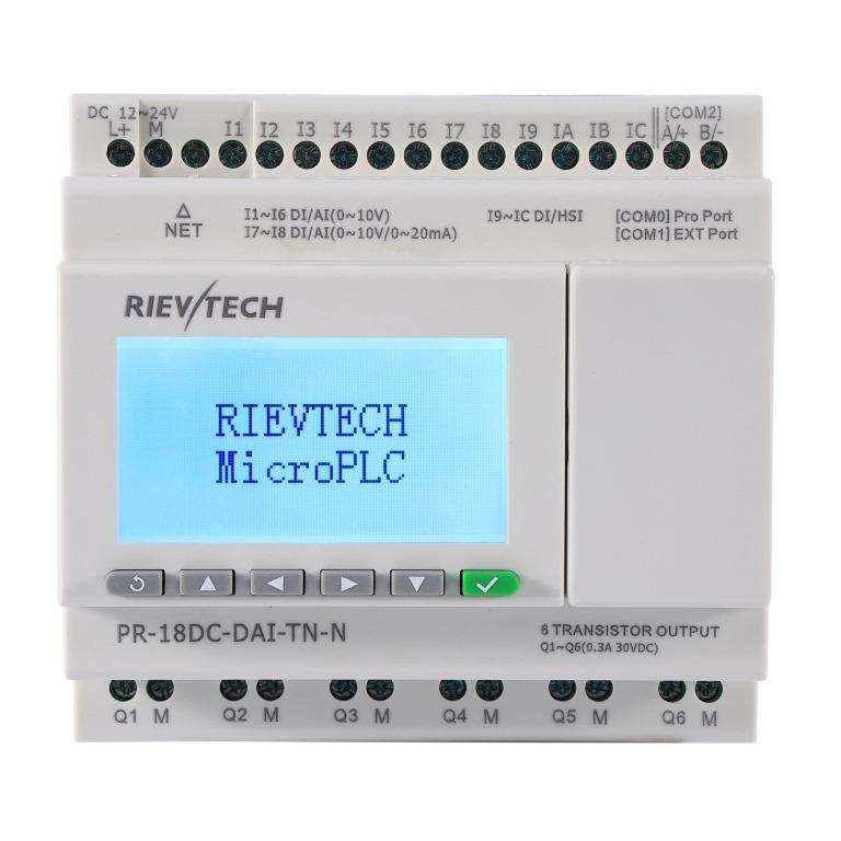 PLC PR-18DC-DAI-TN-N(4-12ed/6-8EA/6sT/LCD/EXP/ETH)24VCC