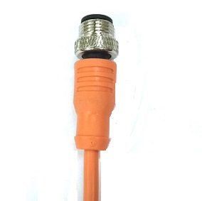 CONECTOR RECTO M12 SIN LED CABLE 3M E12-4MRV3